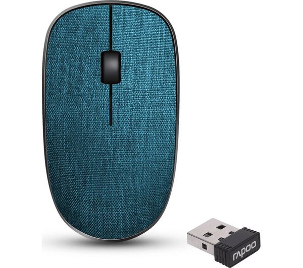 RAPOO 3510 Plus Wireless Optical Mouse - Blue, Blue