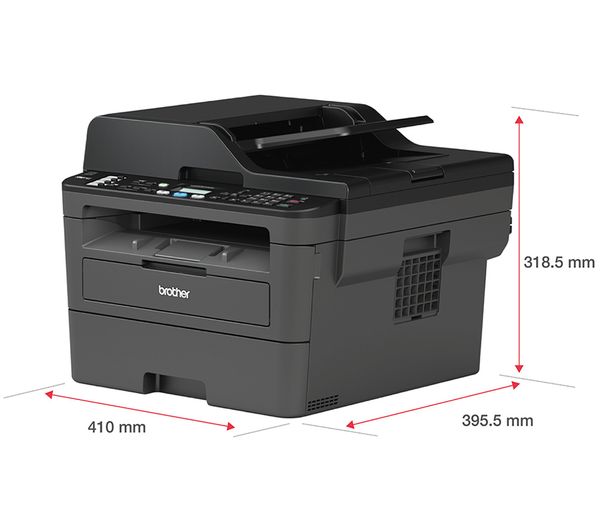 MFCL2710DWZU1 - BROTHER MFCL2710DW Monochrome All-in-One Wireless Laser  Printer with Fax - Currys Business