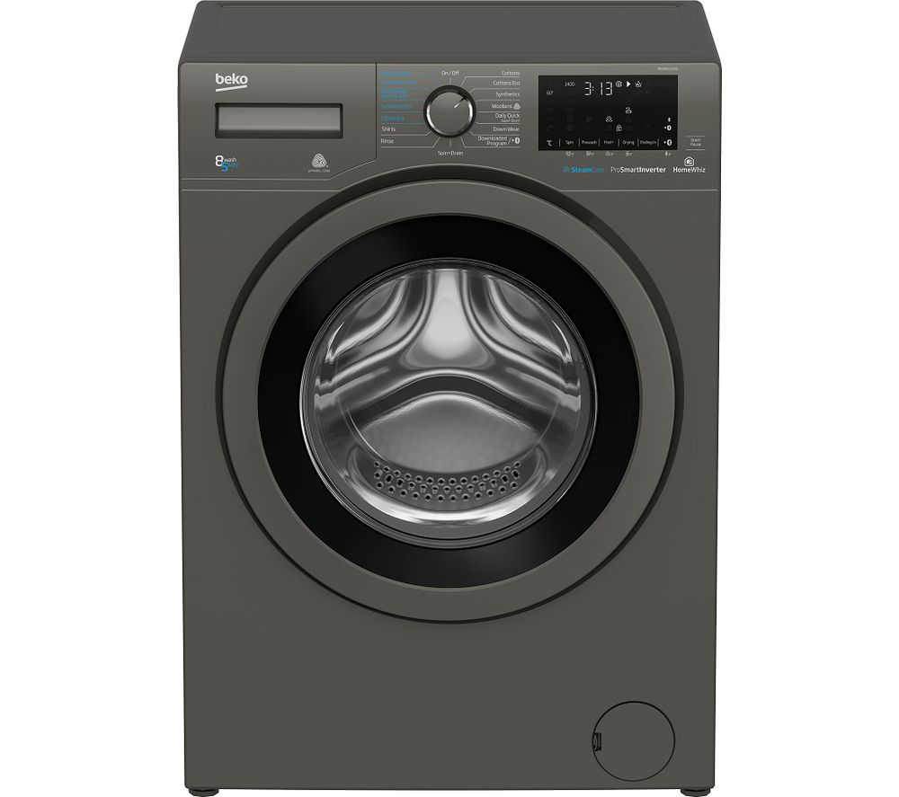 Pro WDX850130G Bluetooth 8 kg Washer Dryer - Graphite, Graphite