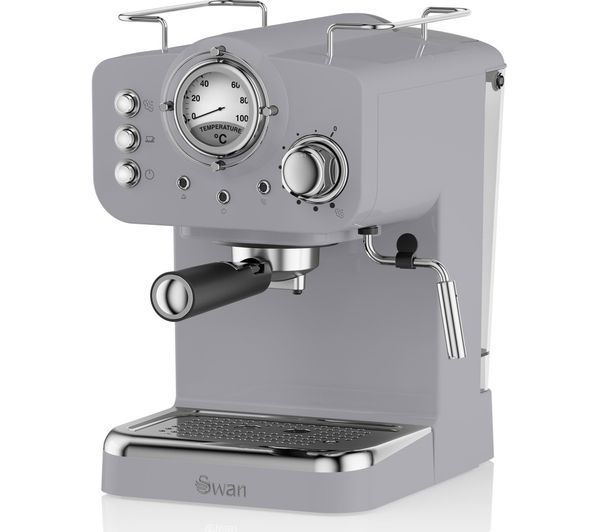 Swan Retro Pump Espresso Sk22110grn Coffee Machine Grey