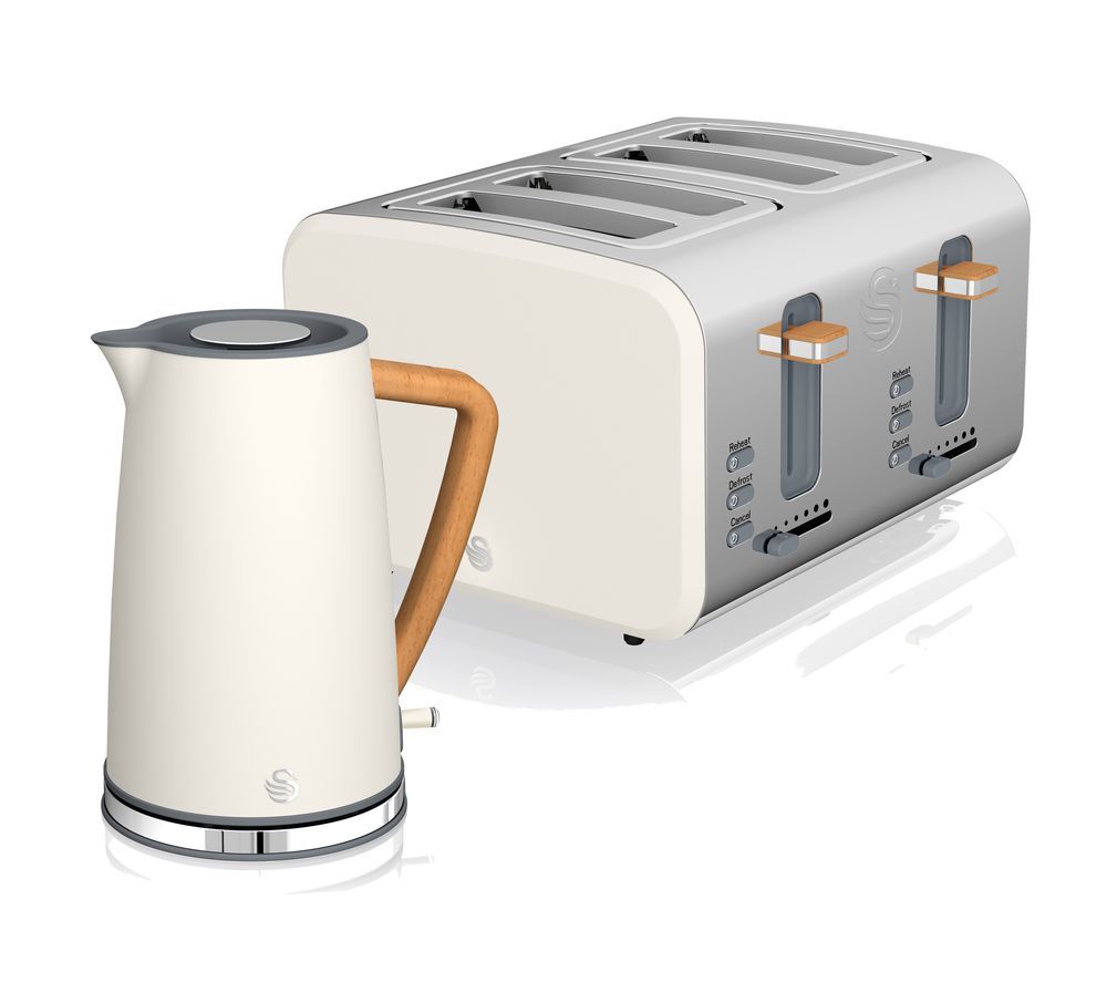 Buy SWAN Nordic 4Slice Toaster & Jug Kettle Bundle White Free