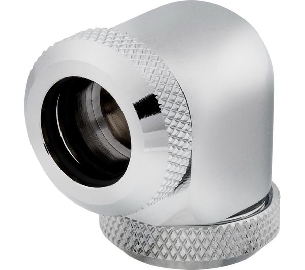 Corsair Hydro X Series Xf Hardline 90° 12 Mm Fitting Chrome Pack Of 2