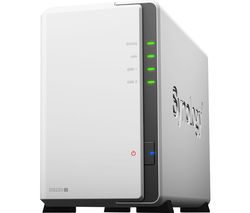 DS220J Disk Station Server NAS Drive - 8 TB, 2 Bay, White