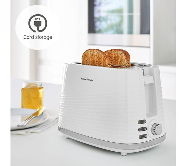 Buy MORPHY RICHARDS Dune 220029 2Slice Toaster White Free Delivery