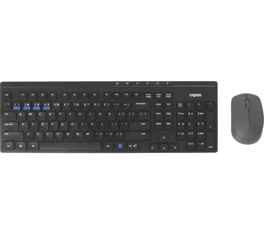 RAPOO 8100M Wireless Keyboard & Mouse Set