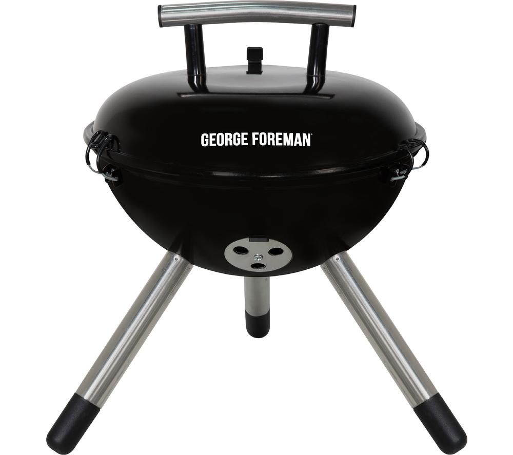 GEORGE FOREMAN GFPTBBQ1401B Portable Kettle Charcoal BBQ - Black