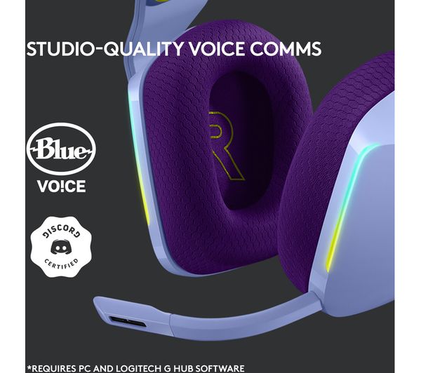 Buy Logitech G733 Lightspeed Wireless Gaming Headset Lilac Free Delivery Currys