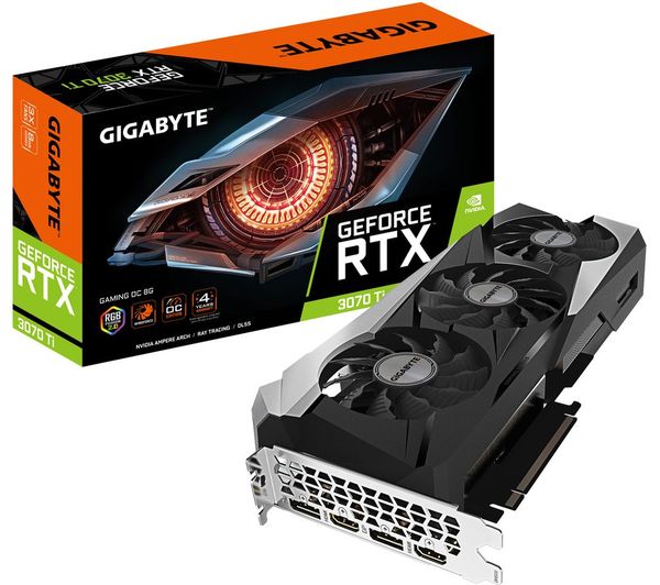 GIGABYTE GeForce RTX 3070 Ti 8 GB GAMING OC Graphics Card - GV
