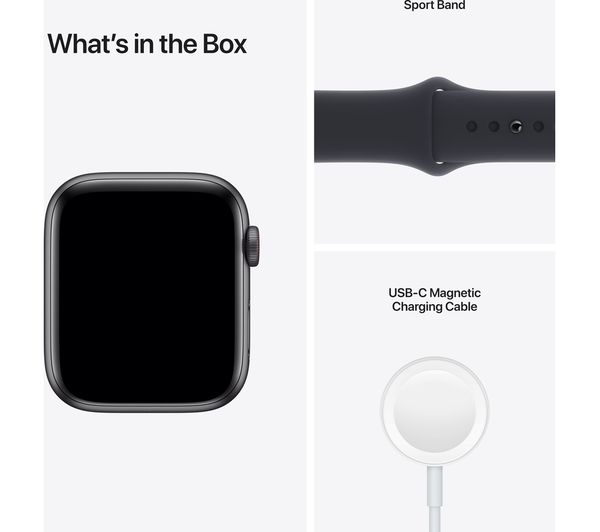 APPLE Watch SE Cellular - Space Grey Aluminium with Midnight