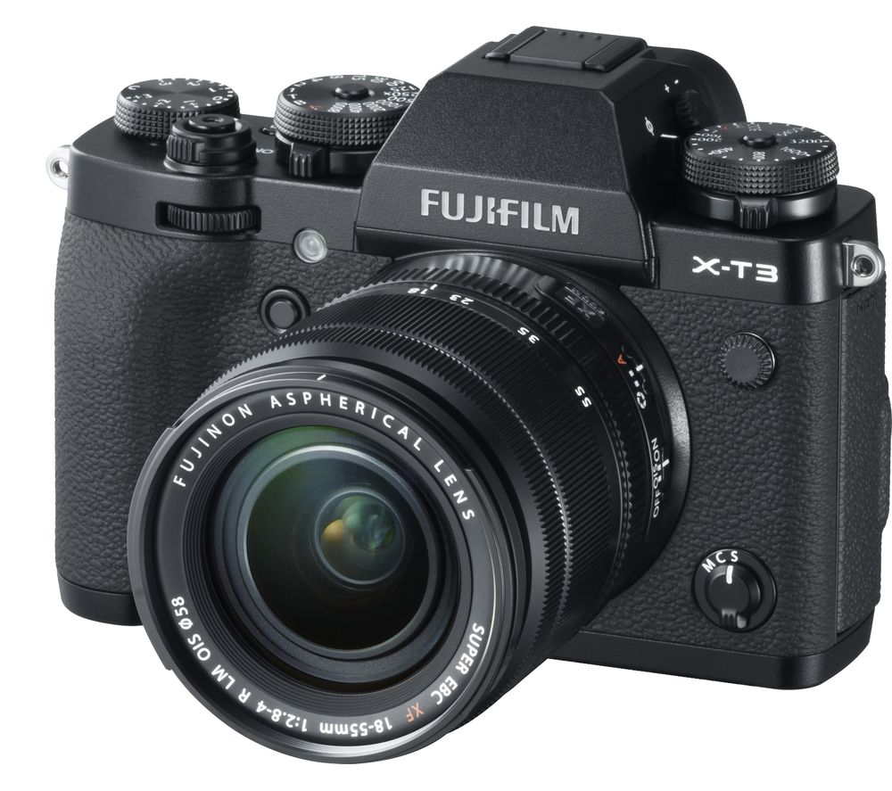 FUJIFILM X-T3 WW Mirrorless Camera with FUJINON XF 18-55 mm f/2.8-4 R LM OIS Lens - Black