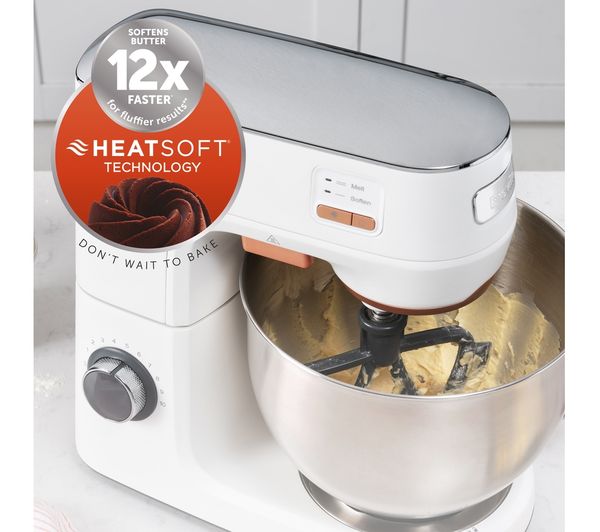 2165751 BREVILLE HeatSoft VFM027 Stand Mixer White Stainless Steel Currys Business