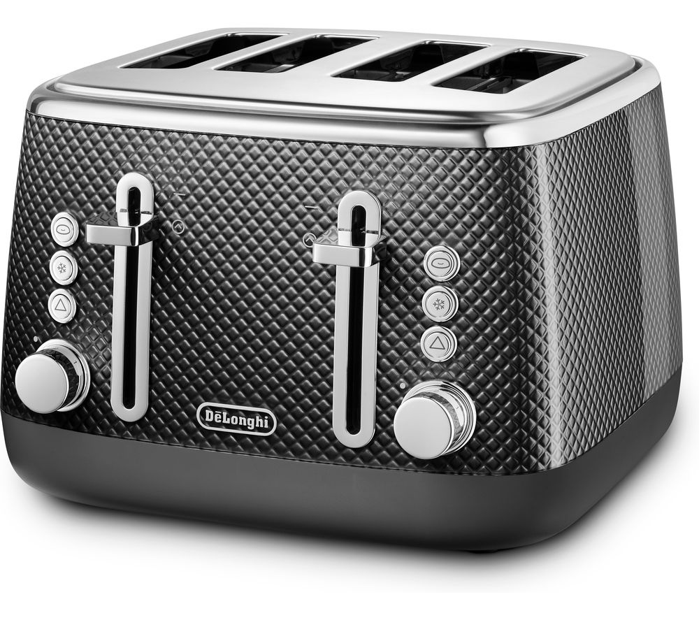DELONGHI Luminosa CTL4003BK 4Slice Toaster Black Fast Delivery