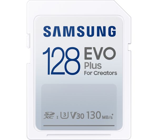 Image of SAMSUNG EVO Plus Class 10 SDXC Memory Card - 128 GB