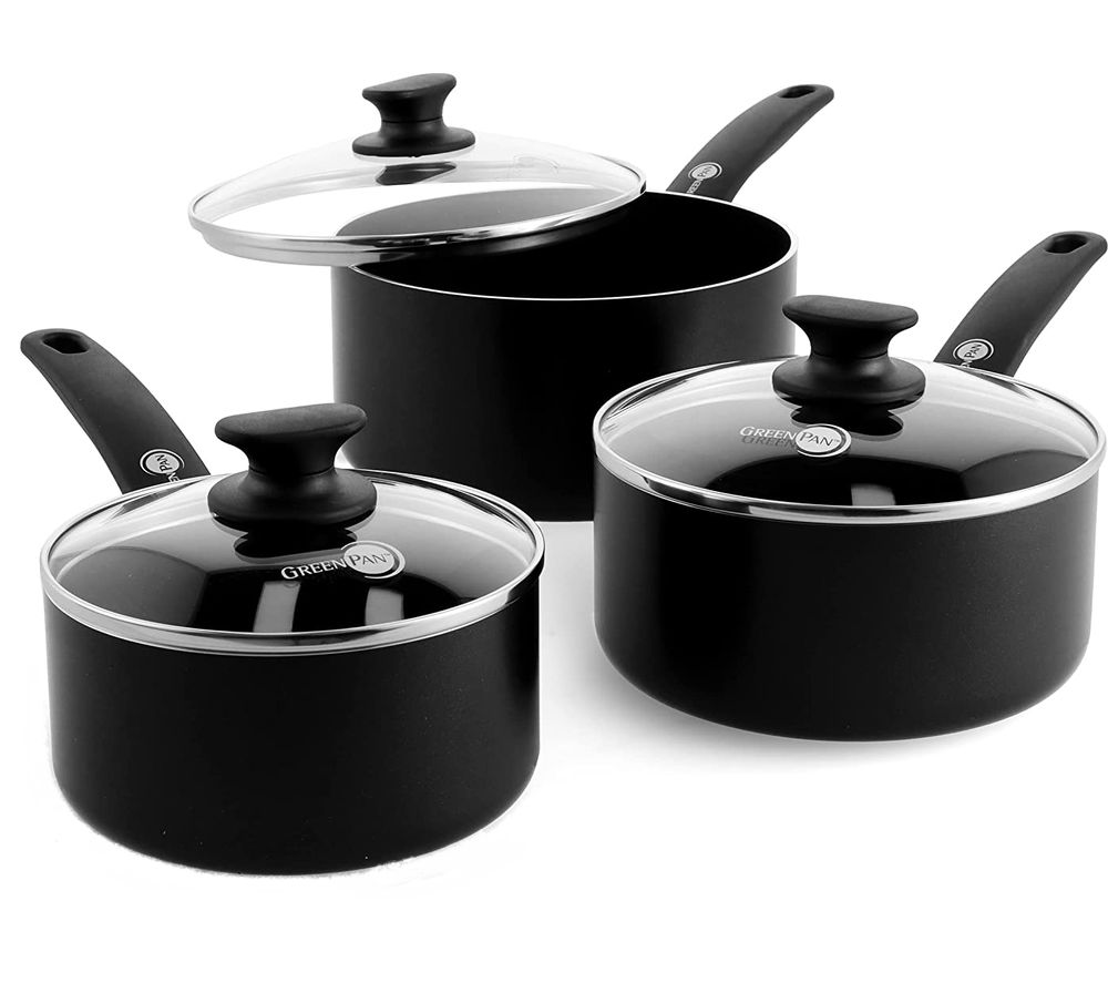 Cambridge CC000587-001 6-piece Non-stick Saucepan Set - Black