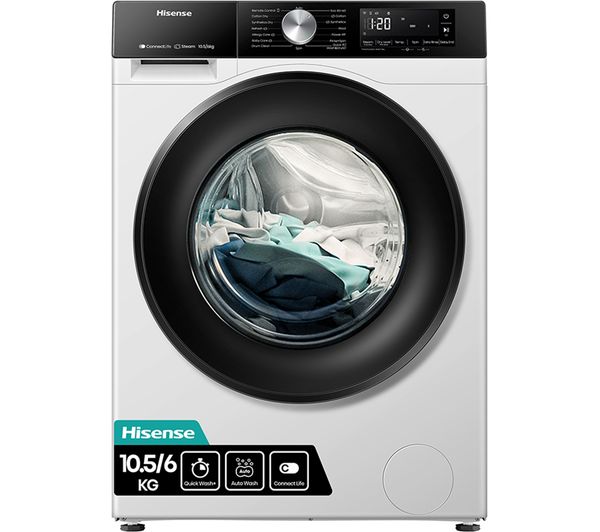 HISENSE 3S Series WD3S1043BW3 WiFi-enabled 10 kg Washer Dryer - White