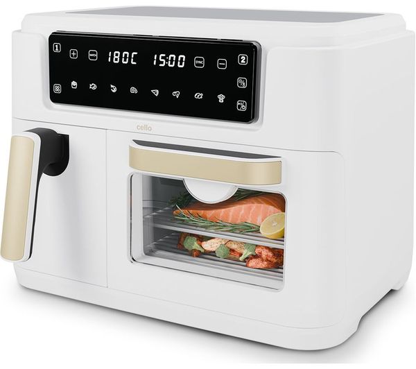Cello Dual Zone Af901a Wh Air Fryer Pebble White