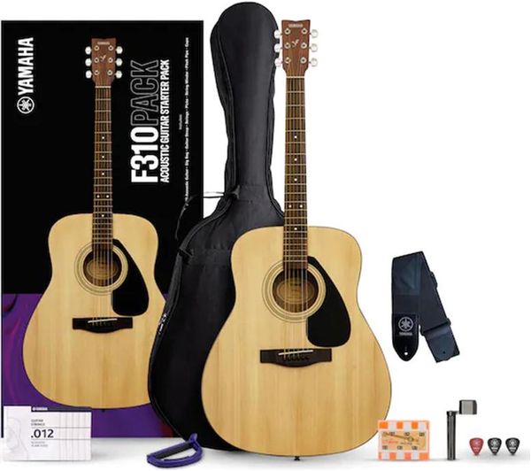 An image of YAMAHA F310IIP Acoustic Guitar Starter Pack - Natural