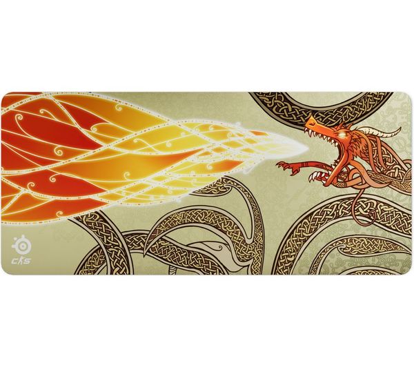 An image of STEELSERIES QcK Gaming Mouse Mat - CS2 Dragon Lore Edition, XXL