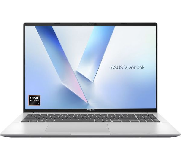 ASUS Vivobook 16 16" Laptop - AMD Ryzen AI 7, 1 TB SSD, Silver