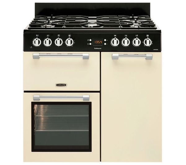 Image of LEISURE Cookmaster CK90F232C 90 cm Dual Fuel Range Cooker - Cream