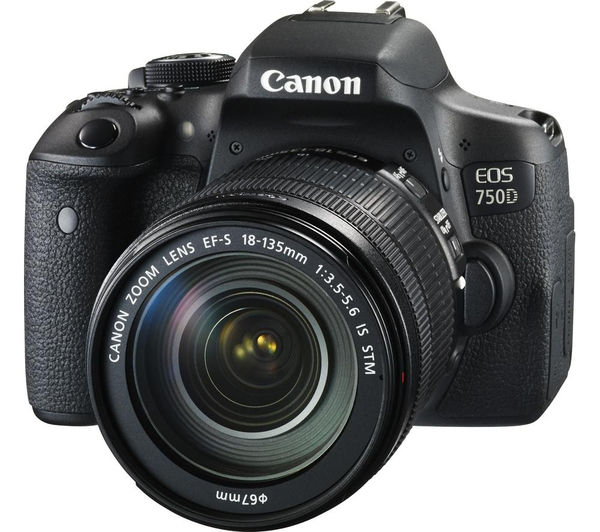 CANON EOS 750D DSLR Camera with EF-S 18-135 mm f/3.5-5.6 IS STM