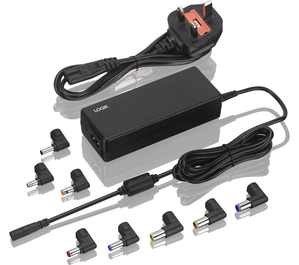 thumbnail image 2 of Logik LNP90W24 Universal Laptop Power Adapter - 90W, 19V, 4.7A With Tips For HP, Dell, Lenovo (Used) 2 of 5