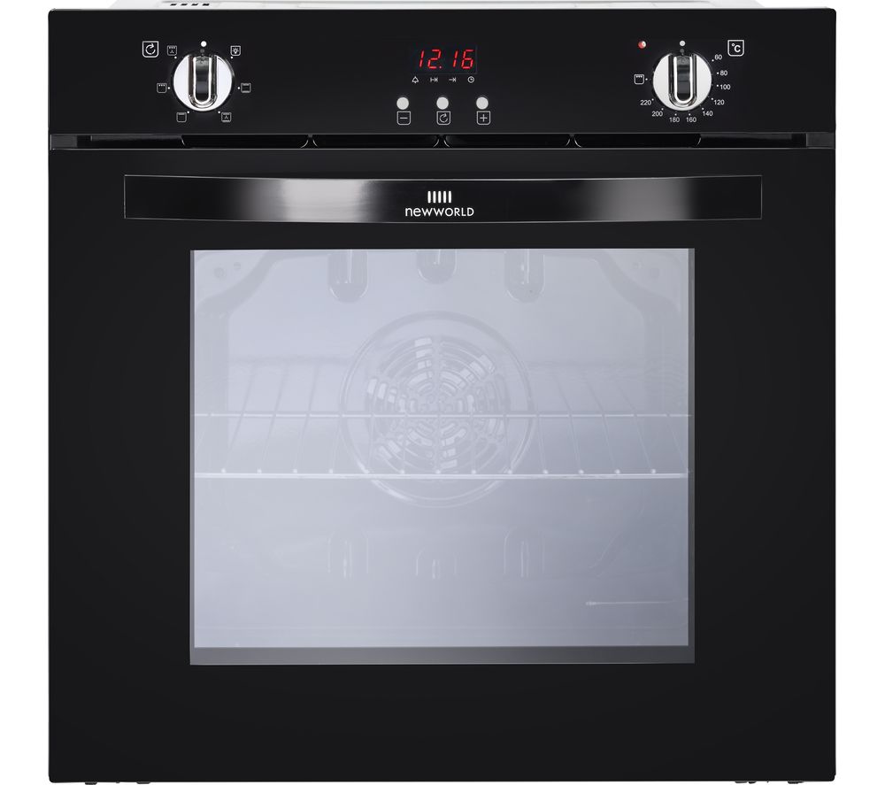 NEW WORLD NW602FP BLK Electric Oven – Black, Black