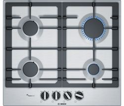 BOSCH Serie 6 PCP6A5B90 Gas Hob - Stainless Steel