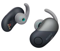 SONY Sports WF-SP700N Wireless Bluetooth Noise-Cancelling Headphones - Black