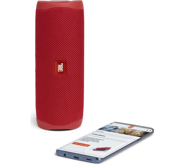 JBLFLIP5RED - JBL Flip 5 Portable Bluetooth Speaker - Red