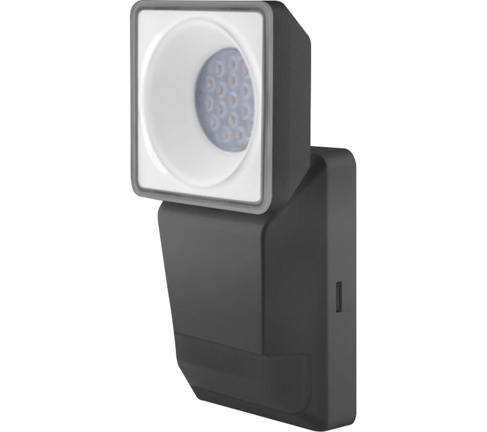 LEDVANCE Endura Pro Spot Sensor Outdoor LED Light - Grey, Cool White Light, 8 W