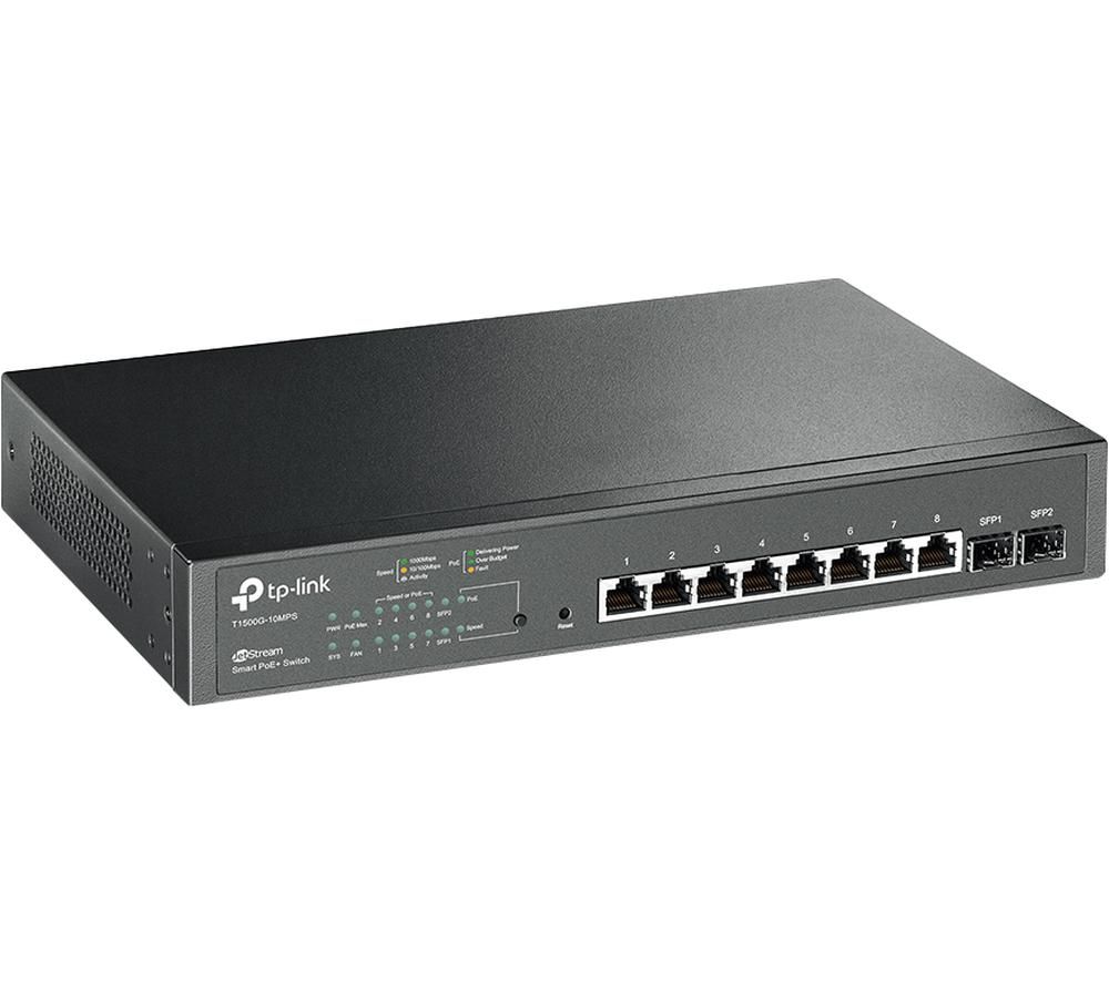 JetStream T1500G-10MPS Managed Network Switch - 8 Port