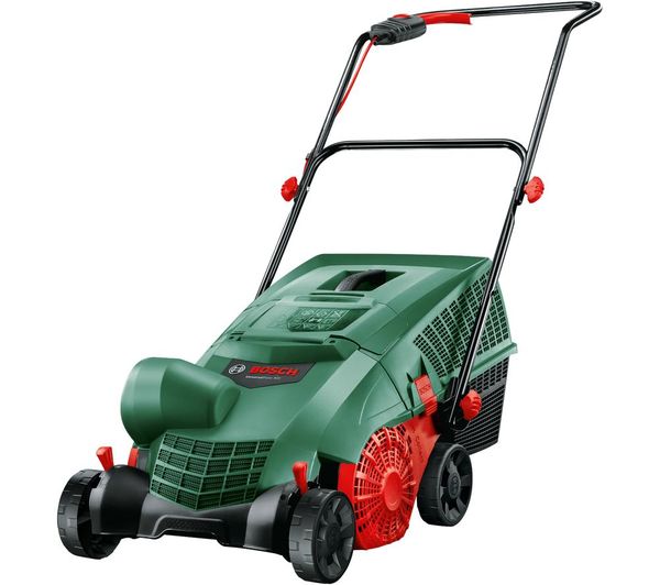 Bosch Universalraker 900 Corded Rotary Lawn Raker Black Green