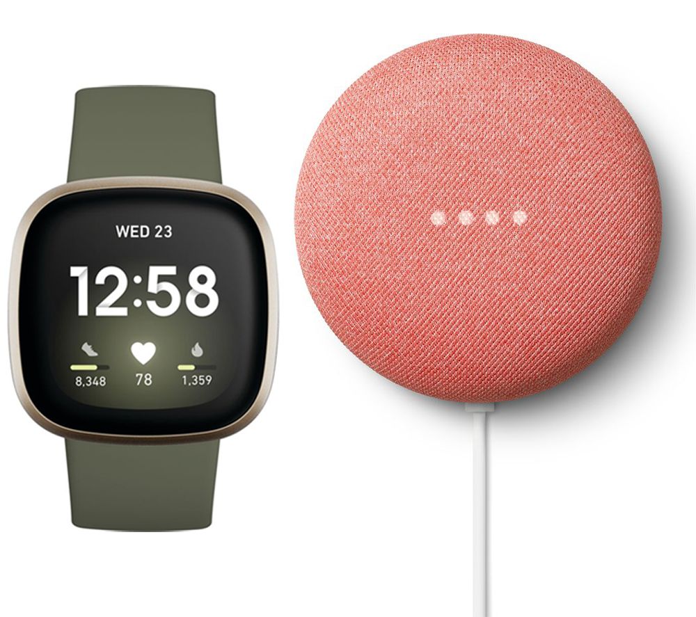 FITBIT Versa 3 & Coral Google Nest Mini (2nd Gen) Bundle review