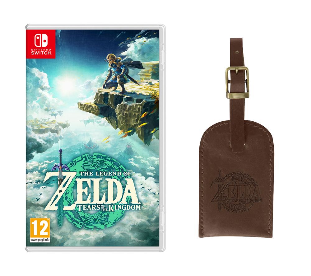SWITCH The Legend of Zelda: Tears of the Kingdom & Zelda Luggage Tag Bundle