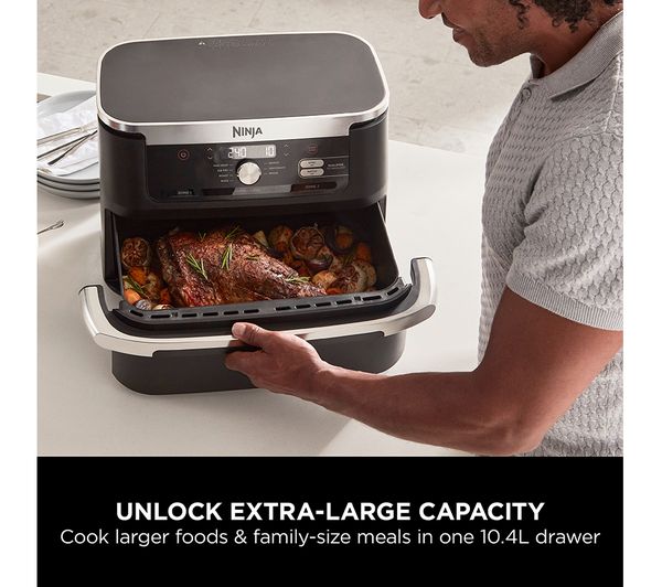 AF500UK NINJA Foodi FlexDrawer AF500UK 10.4L Dual Air Fryer Black