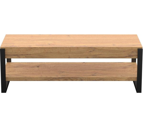 Avf Ridgewood Fs1200ridlw 1200 Mm Tv Stand Rustic Light Wood Black
