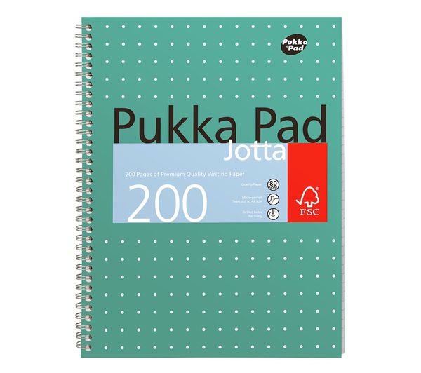 An image of PUKKA Pads A4 Lined Metallic Jotta Notepad - 200 pages