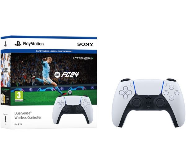 Image of PLAYSTATION DualSense Controller & EA Sports FC 24 with Ultimate Team Digital Content Bundle