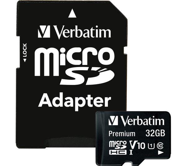 VERBATIM Premium Standard Performance Class 10 microSDHC Memory Card - 32 GB