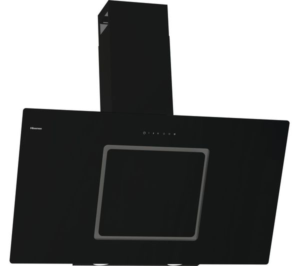 Image of HISENSE CH10IN14BBUK Chimney Cooker Hood - Jet Black