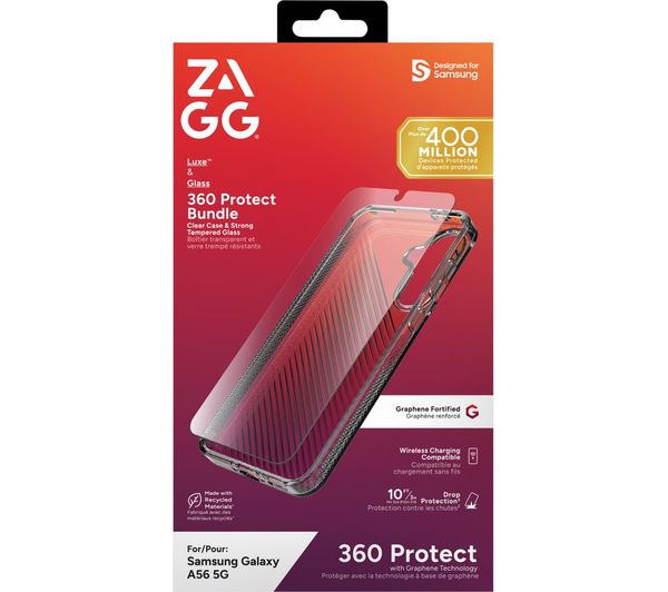 Zagg Galaxy A56 Luxe Case Screen Protector Bundle