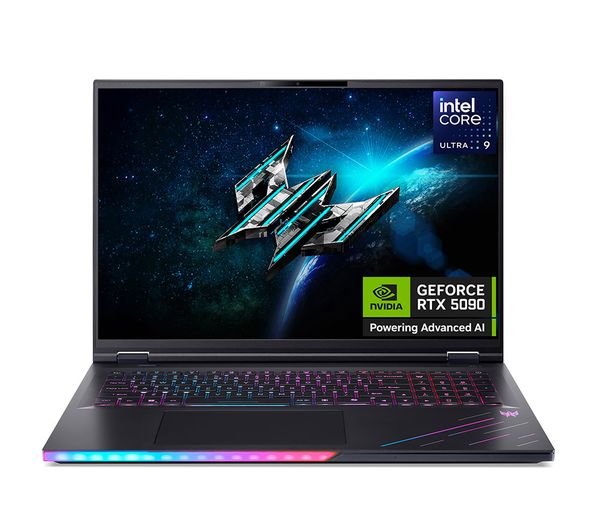 ACER Predator Helios 18 AI 18" Gaming Laptop - Intel® Core™ Ultra 9, RTX 5090, 1 TB SSD