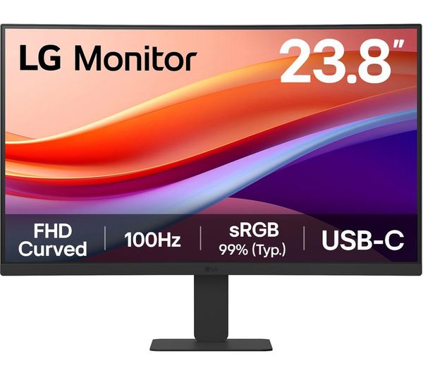 Lg 24u421a Baekq Full Hd 238 Curved Tft Lcd Monitor Black