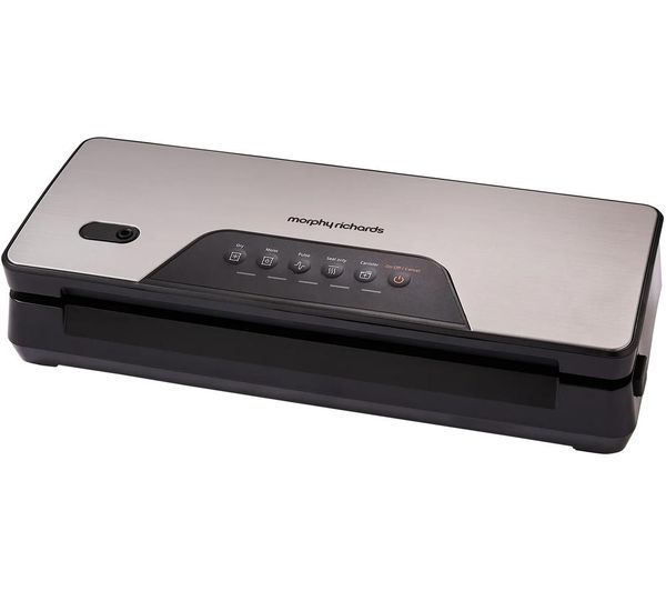 Morphy Richards 432040 Vacuum Sealer Silver Black