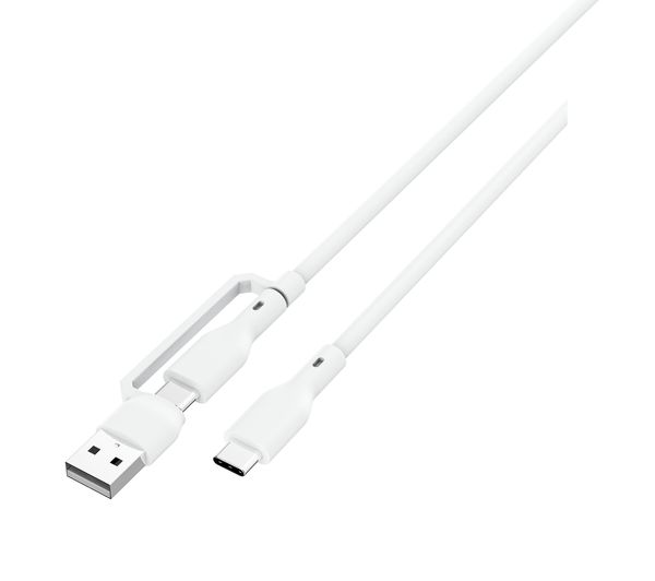 GOJI 60 W USB Type-C to USB Type-C Cable with USB-A Adapter - 2 m