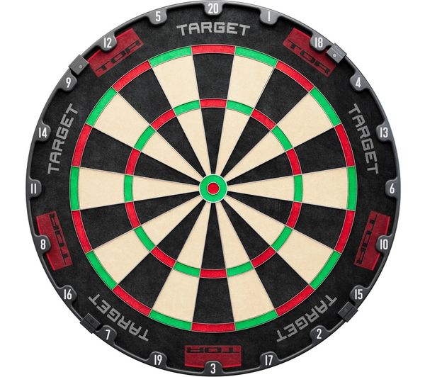 An image of TARGET TOR Dartboard - Black & Red
