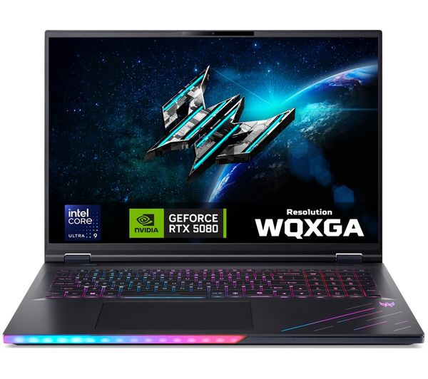 An image of ACER Predator Helios 18 AI 18" Gaming Laptop - Intel® Core™ Ultra 9, RTX 5080, 1 TB SSD