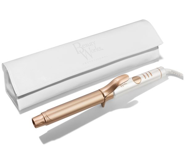 An image of BEAUTY WORKS Professional 32 mm Curling Tong - White & Gold