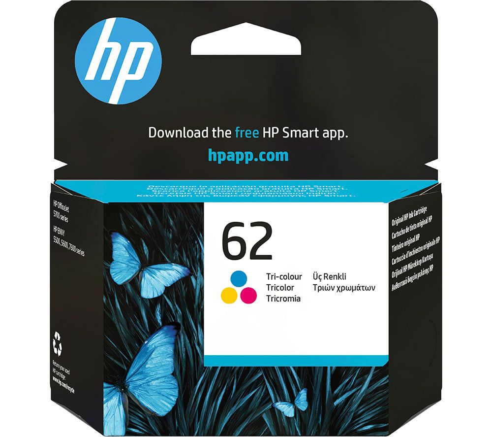 HP 62 Tri-colour Ink Cartridge